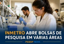 Inmetro abre seleção de bolsas de pesquisa para estudantes, técnicos, especialistas e pesquisadores. Inscrições do Pronametro seguem até 8 de setembro.
