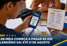 Pé-de-Meia paga a parcela de agosto entre os dias 24 e 31. Consulte o calendário por mês de nascimento, o valor e as regras de frequência escolar.