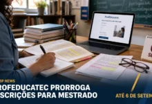 ProfEducatec prorroga até 6 de setembro as inscrições para mestrado em tecnologias educacionais. Seleção oferece 130 vagas em nove universidades.