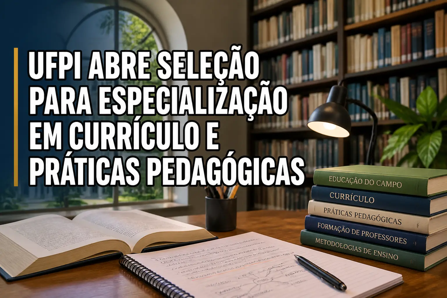 UFPI ABRE SELEÇÃO PARA ESPECIALIZAÇÃO EM CURRÍCULO E PRÁTICAS PEDAGÓGICAS