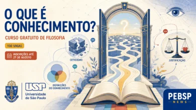 Epistemologia: fundamentos do conhecimento na Filosofia. Curso introdutório USP, 150 vagas. Inscrições até 27/08, sorteio 28/08. Confira.