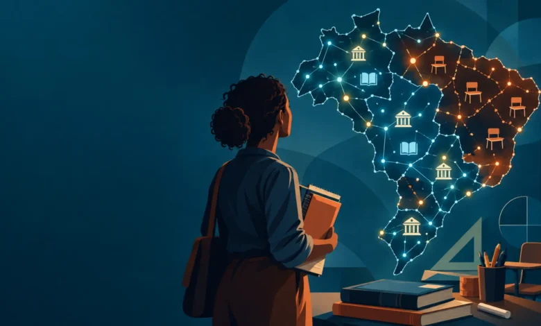 Estudo mostra que há vagas presenciais em licenciaturas, mas faltam concluintes e a oferta não acompanha a demanda regional das escolas brasileiras.
