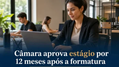 Câmara aprova estágio por 12 meses após a formatura