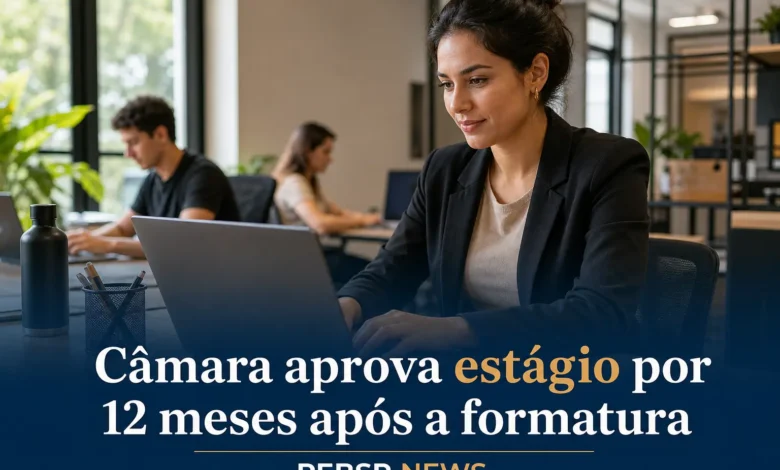 Câmara aprova estágio por 12 meses após a formatura