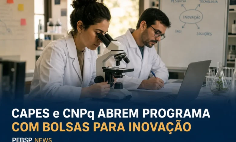 CAPES e CNPq ABREM PROGRAMA COM BOLSAS PARA INOVAÇÃO