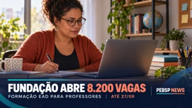Fundação Cecierj abre 8.200 vagas gratuitas em formação continuada para professores do Rio. Inscrições até 27 de setembro; aulas a distância.