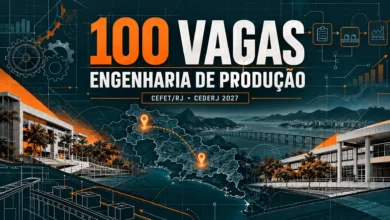 CEFET/RJ abre 100 vagas no Bacharelado em Engenharia de Produção semipresencial 2027/1 via Consórcio CEDERJ. Polos em Belford Roxo e Campo Grande.