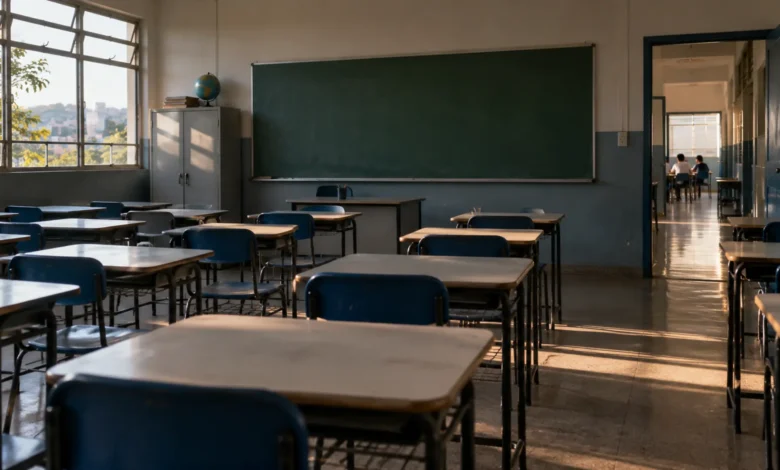 Redes estaduais perderam 26,2% das matrículas entre 2010 e 2022. Projeção indica nova queda de 24,9% até 2034. Impactos em escolas, professores e qualidade educacional