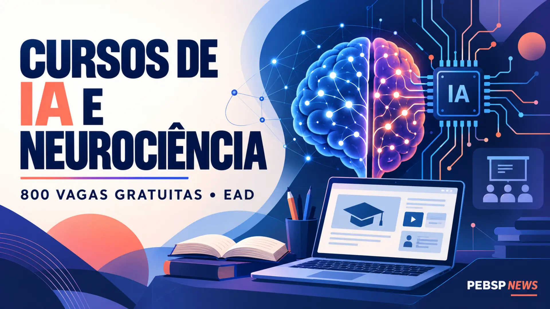 Cecierj oferece 800 vagas gratuitas em Tecnologia Educacional, com disciplinas em Neurociência e Inteligência Artificial. Inscrições até 27 de setembro.