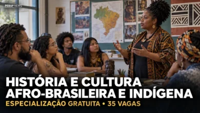 IFBA abre 35 vagas gratuitas em especialização de História Afro-Brasileira e Indígena, em Lauro de Freitas. Inscrições até 13/09; confira etapas.
