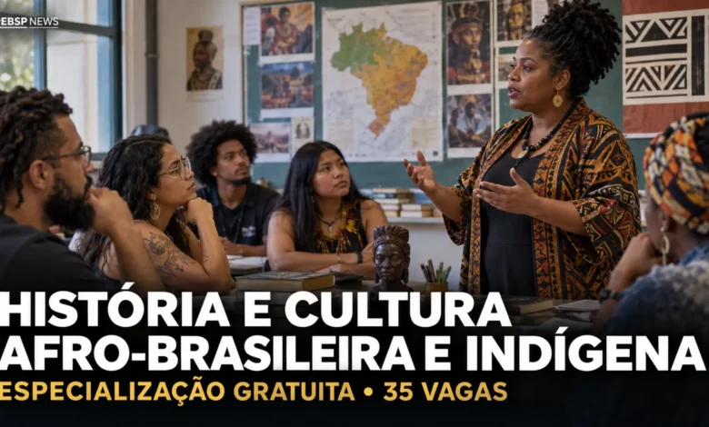 IFBA abre 35 vagas gratuitas em especialização de História Afro-Brasileira e Indígena, em Lauro de Freitas. Inscrições até 13/09; confira etapas.