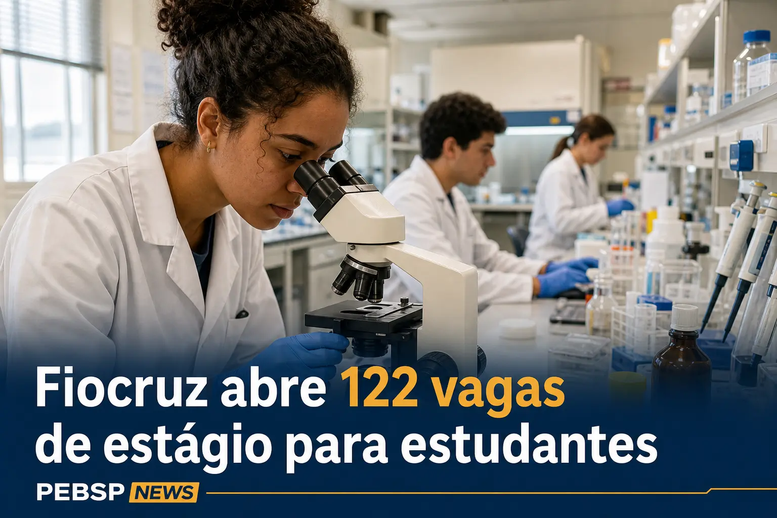 Fiocruz abre 122 vagas de estágio para estudantes