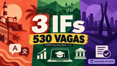 IFBA, IFMG e IFSP somam 530 vagas em especializações gratuitas EAD