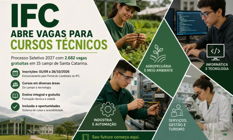 IFC abre vagas para cursos técnicos