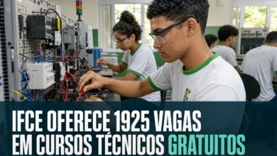 IFCE OFERECE 1925 VAGAS EM CURSOS TÉCNICOS GRATUITOS
