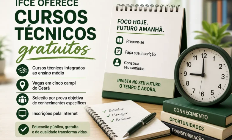 IFCE oferece cursos técnicos gratuitos