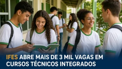 IFES ABRE MAIS DE 3 MIL VAGAS EM CURSOS TÉCNICOS INTEGRADOS