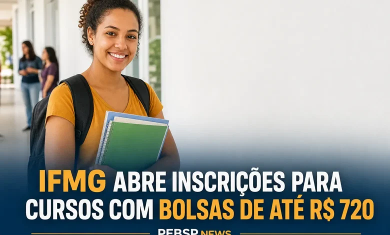 IFMG ABRE INSCRIÇÕES PARA CURSOS COM BOLSAS DE ATÉ R$ 720