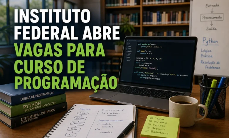 INSTITUTO FEDERAL ABRE VAGAS PARA CURSO DE PROGRAMAÇÃO