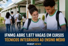 IFNMG ABRE 1.877 VAGAS EM CURSOS TÉCNICOS INTEGRADOS AO ENSINO MÉDIO