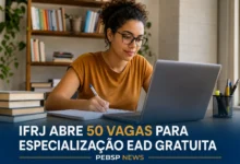 IFRJ ABRE 50 VAGAS PARA ESPECIALIZAÇÃO EAD GRATUITA
