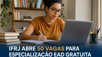 IFRJ ABRE 50 VAGAS PARA ESPECIALIZAÇÃO EAD GRATUITA