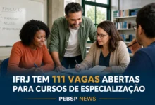 IFRJ TEM 111 VAGAS ABERTAS PARA CURSOS DE ESPECIALIZAÇÃO