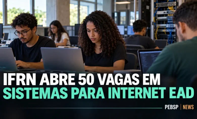 Sem vestibular: seleção do IFRN para graduação em Sistemas para Internet EaD usa notas do Enem de 2021 a 2025. Inscrições abertas até 29/10.