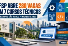 Veja a distribuição de vagas, cotas e o cronograma completo do processo seletivo para os cursos técnicos integrados ao Ensino Médio do IFSP.