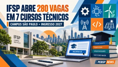 Veja a distribuição de vagas, cotas e o cronograma completo do processo seletivo para os cursos técnicos integrados ao Ensino Médio do IFSP.