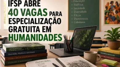 IFSP ABRE 40 VAGAS PARA ESPECIALIZAÇÃO GRATUITA EM HUMANIDADES