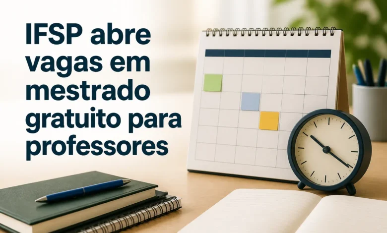 IFSP abre vagas em mestrado gratuito para professores