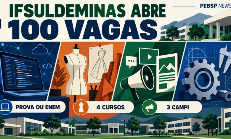 Vestibular IFSULDEMINAS abre inscrições para 100 vagas nos cursos de graduação gratuitos em tecnologia. Confira o edital e o cronograma aqui!