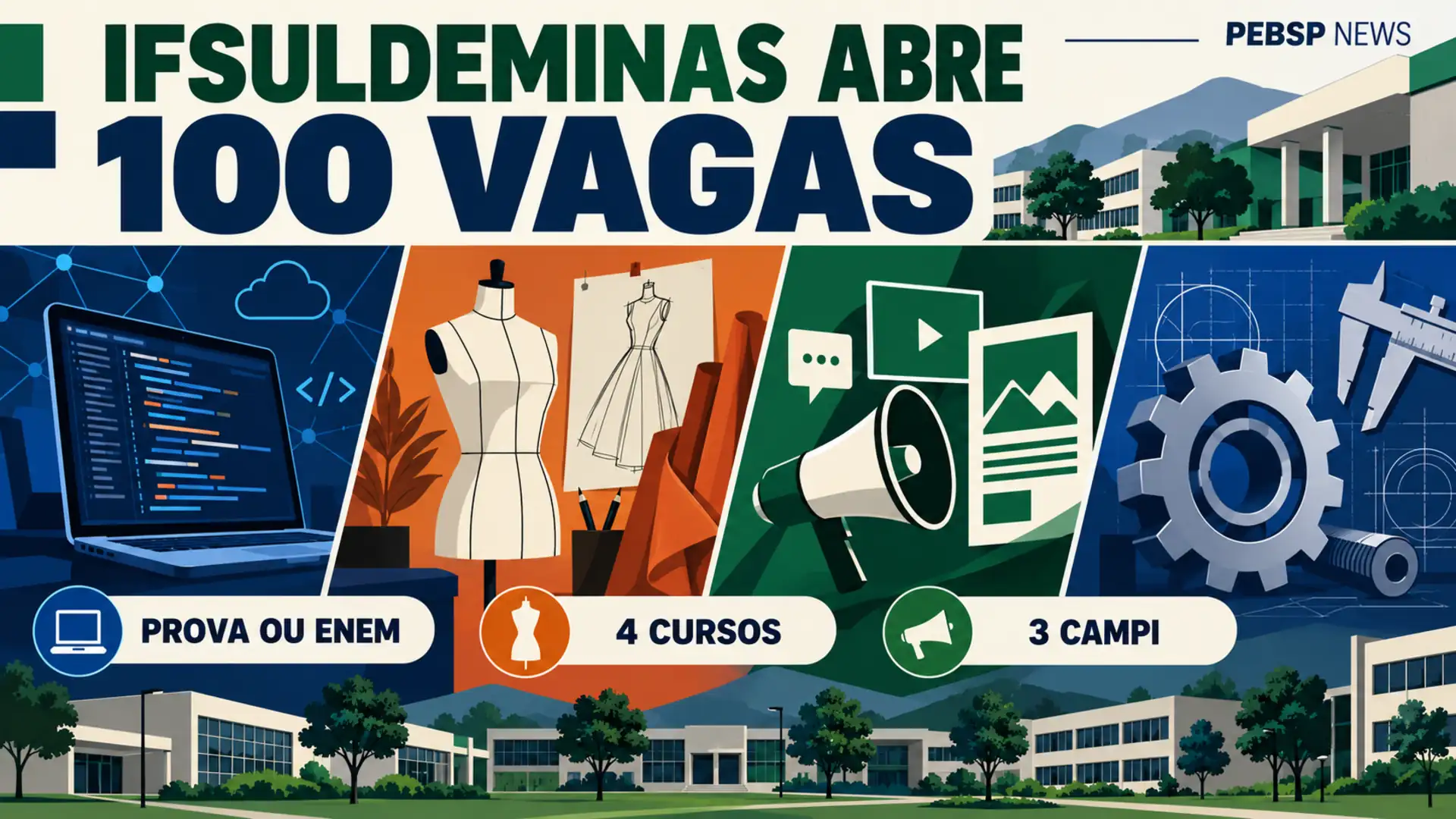 Vestibular IFSULDEMINAS abre inscrições para 100 vagas nos cursos de graduação gratuitos em tecnologia. Confira o edital e o cronograma aqui!