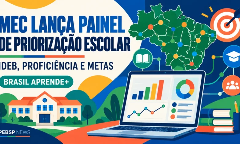 MEC lança painel com Ideb, proficiência e metas de cada escola do país. Ferramenta do Brasil Aprende+ mostra grau de prioridade por município; veja como acessar.