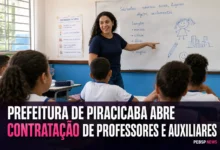 PREFEITURA DE PIRACICABA ABRE CONTRATAÇÃO DE PROFESSORES E AUXILIARES