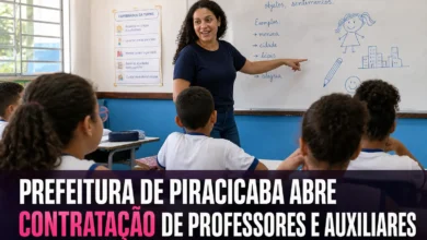 PREFEITURA DE PIRACICABA ABRE CONTRATAÇÃO DE PROFESSORES E AUXILIARES