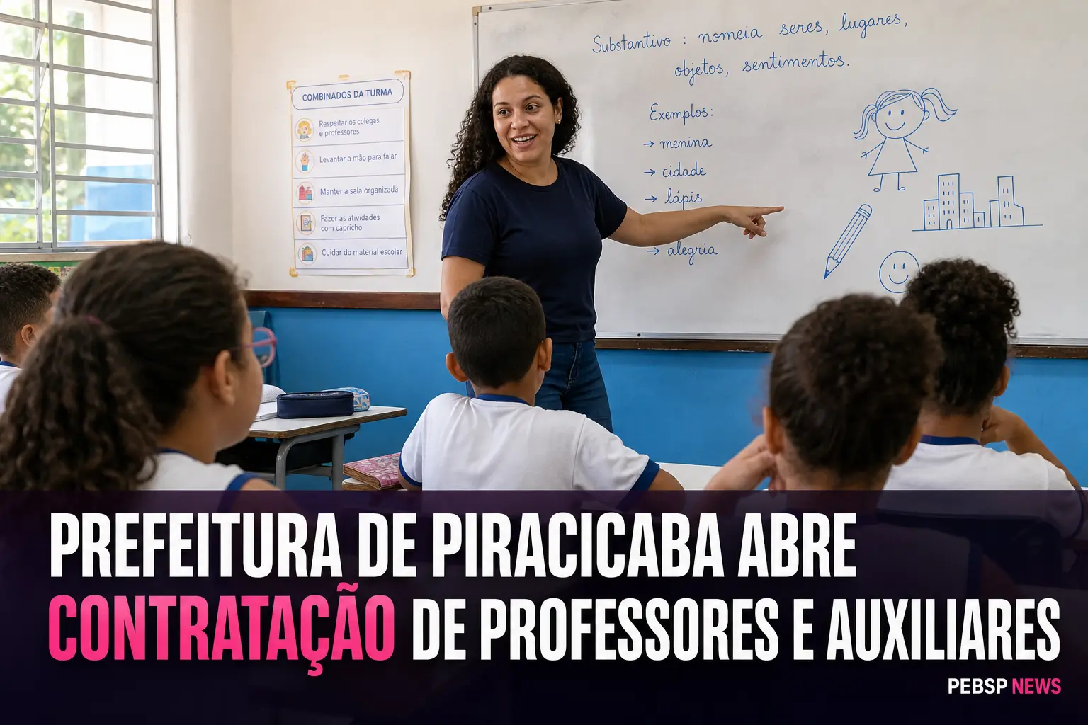 PREFEITURA DE PIRACICABA ABRE CONTRATAÇÃO DE PROFESSORES E AUXILIARES