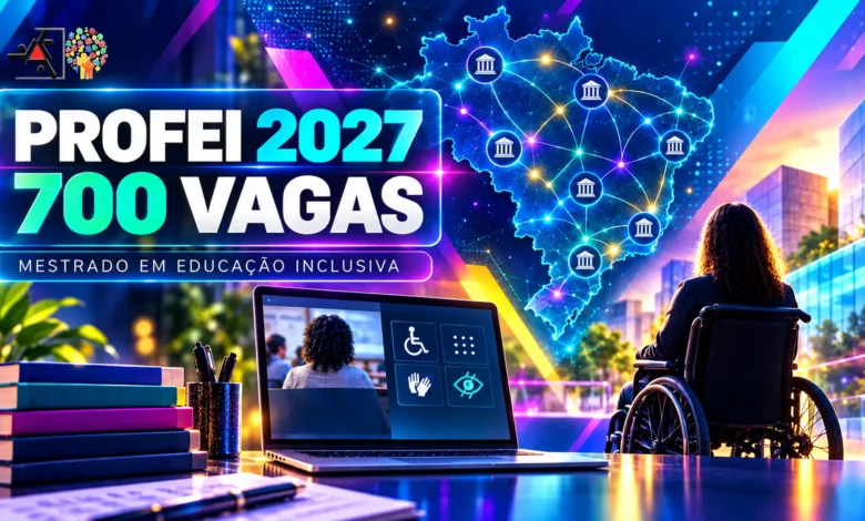 PROFEI abre 700 vagas no mestrado profissional em Educação Inclusiva para professores da rede pública; inscrições vão até 6 de outubro de 2026.