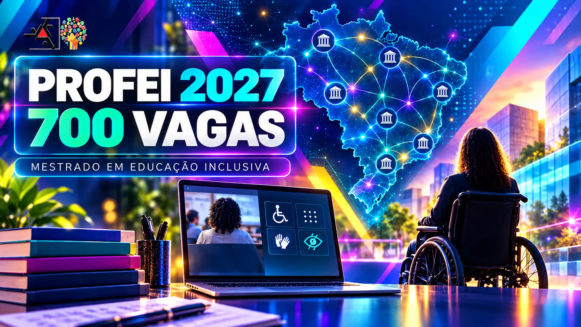 PROFEI abre 700 vagas no mestrado profissional em Educação Inclusiva para professores da rede pública; inscrições vão até 6 de outubro de 2026.