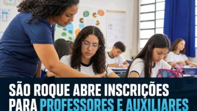 SÃO ROQUE ABRE INSCRIÇÕES PARA PROFESSORES E AUXILIARES
