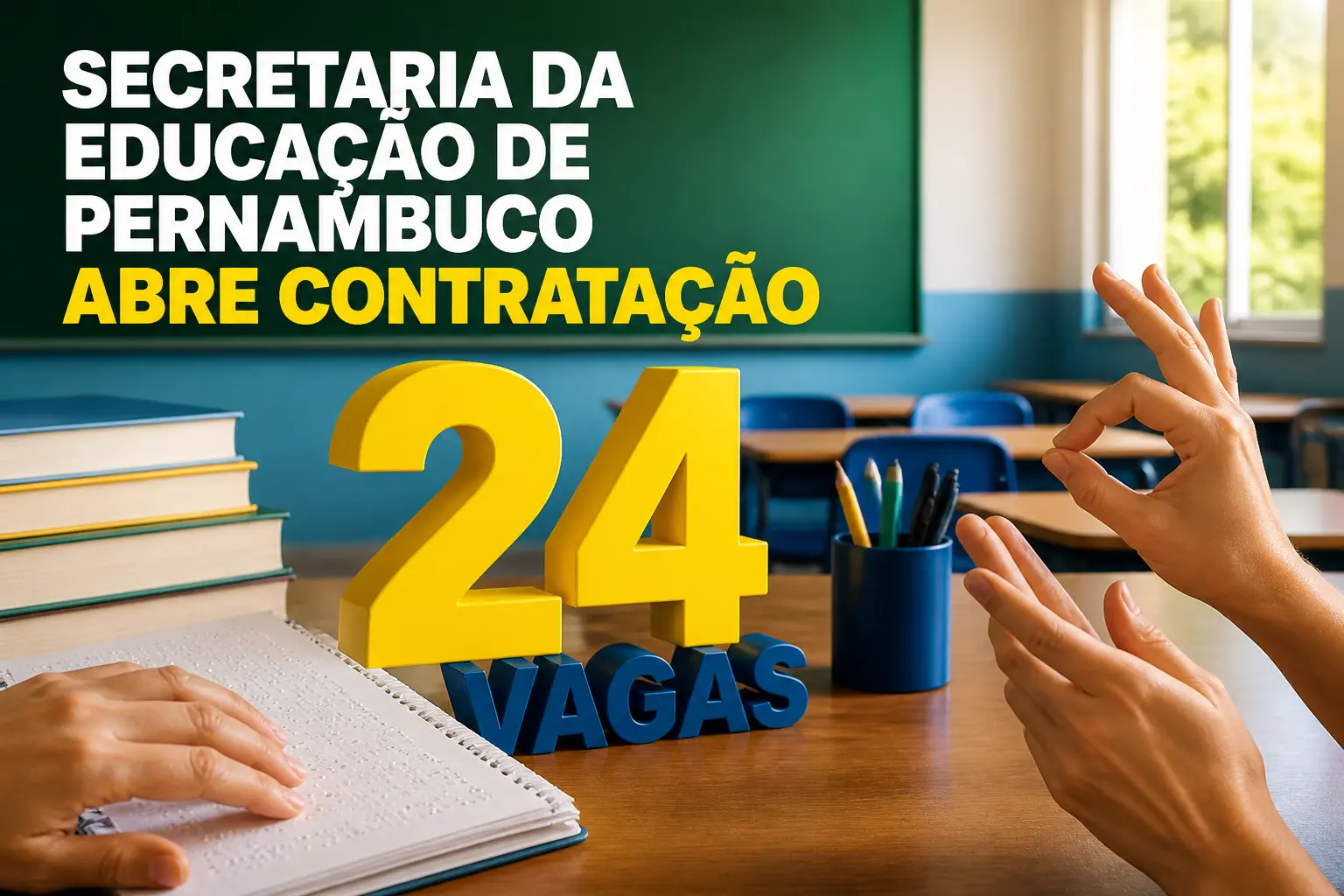 SECRETARIA DA EDUCAÇÃO DE PERNAMBUCO ABRE CONTRATAÇÃO