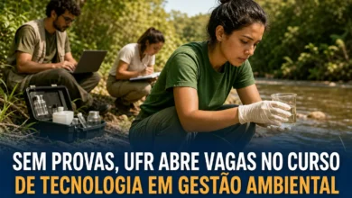 SEM PROVAS, UFR ABRE VAGAS NO CURSO DE TECNOLOGIA EM GESTÃO AMBIENTAL