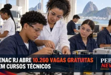 Senac RJ abre 10.260 vagas gratuitas em cursos técnicos para estudantes da rede estadual. Inscrições vão até 30 de setembro e selecionados recebem ajuda de custo.