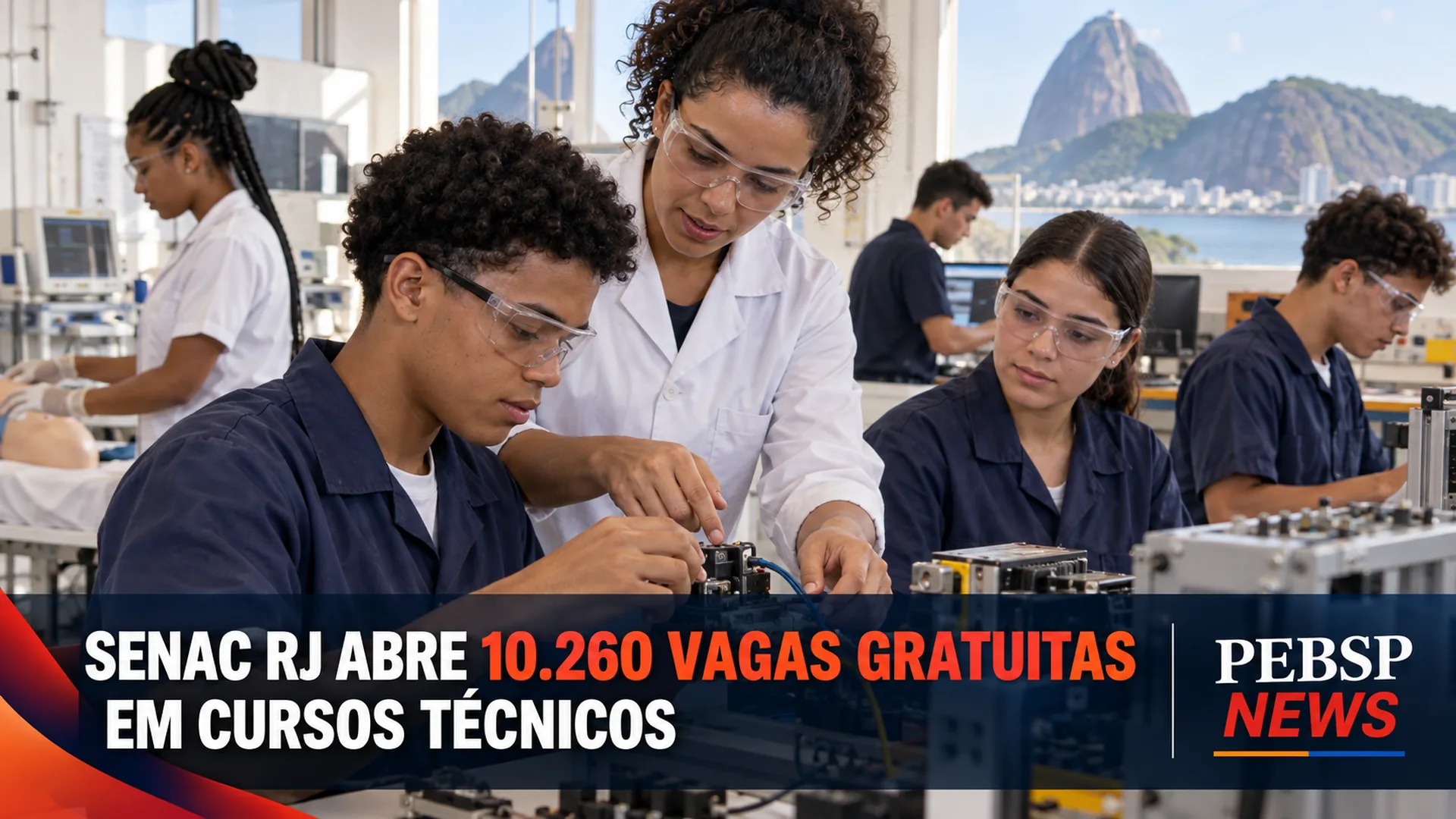 Senac RJ abre 10.260 vagas gratuitas em cursos técnicos para estudantes da rede estadual. Inscrições vão até 30 de setembro e selecionados recebem ajuda de custo.