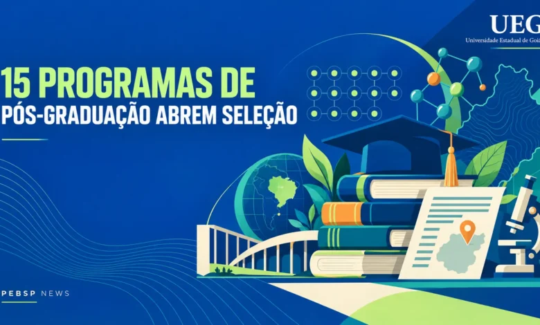 UEG abre 390 vagas em 15 programas de mestrado e doutorado. Inscrições gratuitas até 30 de outubro de 2026; veja editais, regras e como participar.