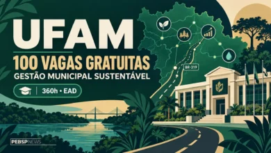 Ufam abre 100 vagas em especialização gratuita EaD para gestão municipal. Inscrições até 1º de outubro; seleção será por análise documental.
