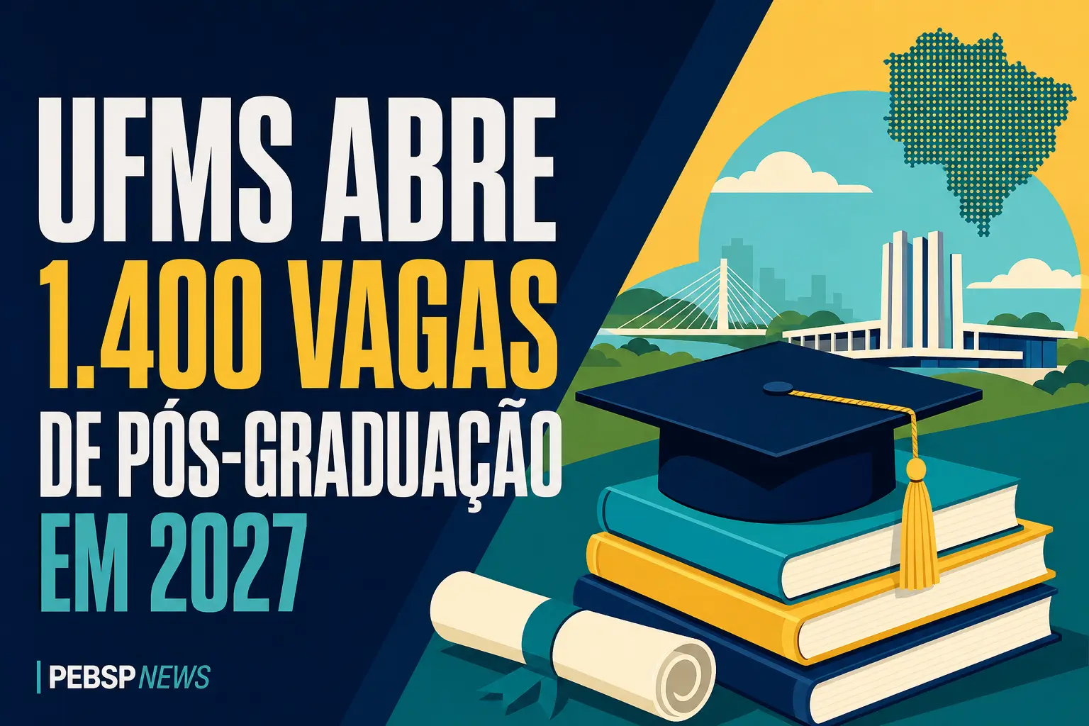 UFMS ABRE 1.400 VAGAS DE PÓS-GRADUAÇÃO EM 2027