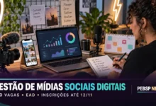 Gestão de Mídias Sociais Digitais UFMS: 240 vagas EaD gratuitas em 2027. Inscrições até nov/2026. Veja vagas, polos e cronograma da seleção.