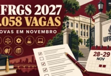 Confira o edital completo do Vestibular UFRGS 2027. São 4.058 vagas em cursos de graduação gratuitos em diversas áreas. Inscrições até 21/09.